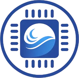 CPU with ocean waves within